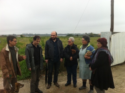 Alda Sousa em visita à área do PCI